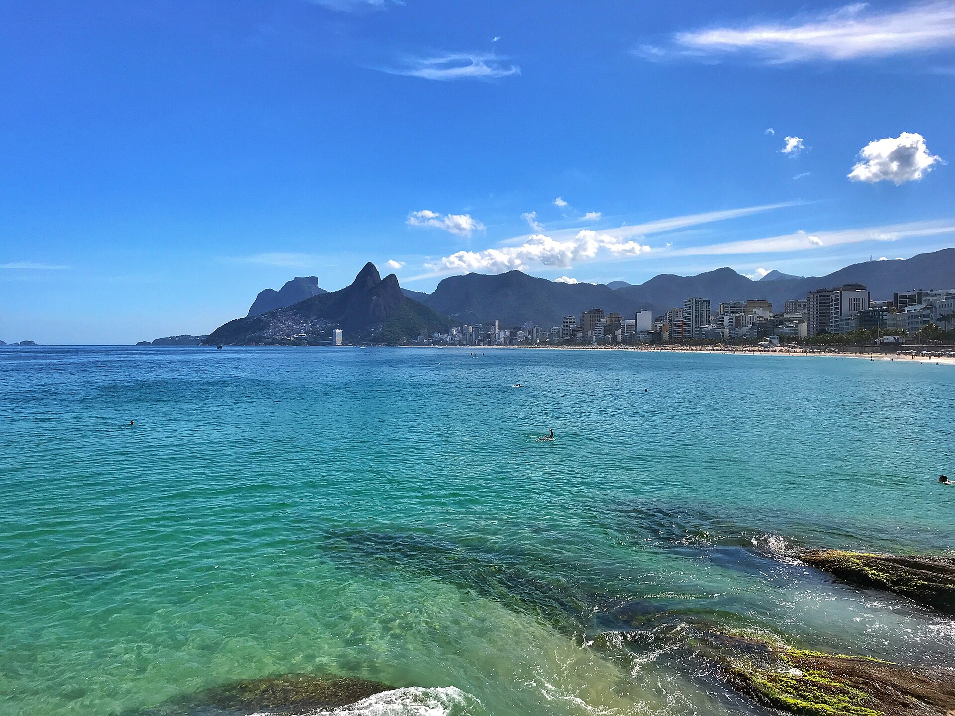 Praia de Ipanema vista da Pedra do Arpoador, Rio de Janeiro